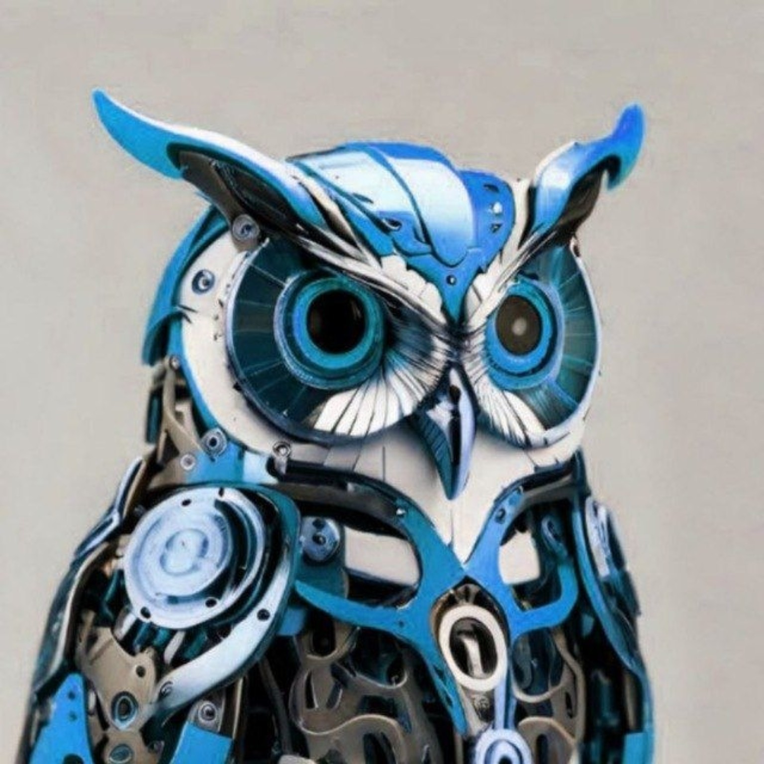 Melch’s blue mechanical owl